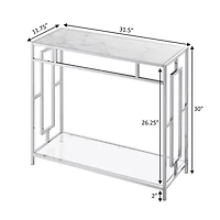 Town Square Metal Console Table