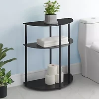 Design2go Glass Top Metal Console Table