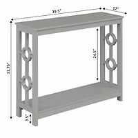 Ring Console Table With Shelf