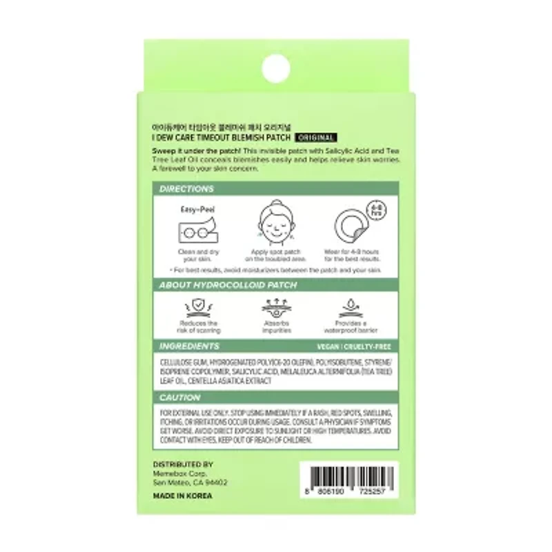 I Dew Care Timeout Blemish Patch Original