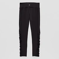 Xersion Little & Big Kid Girls Quick Dry Mid Rise Knit Active Full Length Leggings