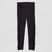 Xersion Little & Big Kid Girls Quick Dry Mid Rise Knit Active Full Length Leggings