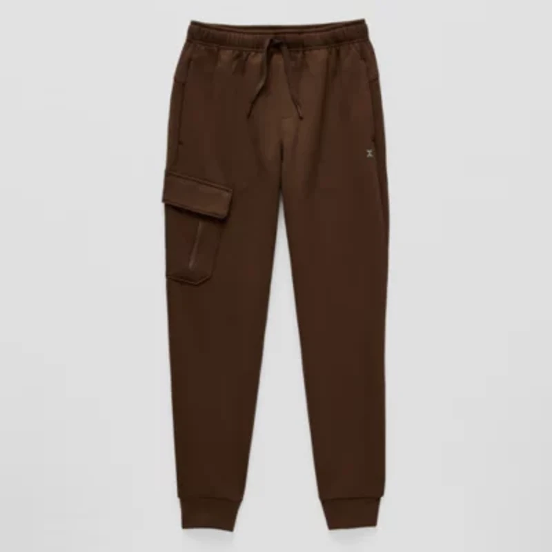 Xersion Double-Knit Little & Big Kid Boys Cuffed Mid Rise Regular Fit Jogger Pant