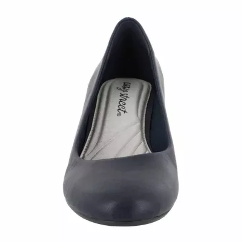 Easy Street Womens Proper Block Heel Pumps