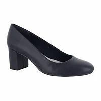 Easy Street Womens Proper Block Heel Pumps