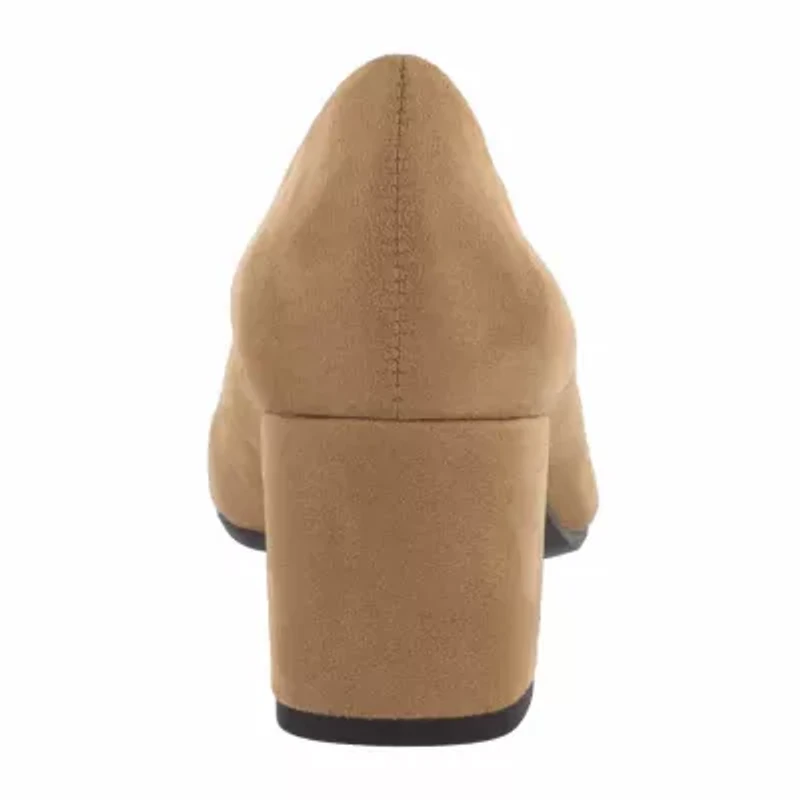 Easy Street Womens Proper Block Heel Pumps