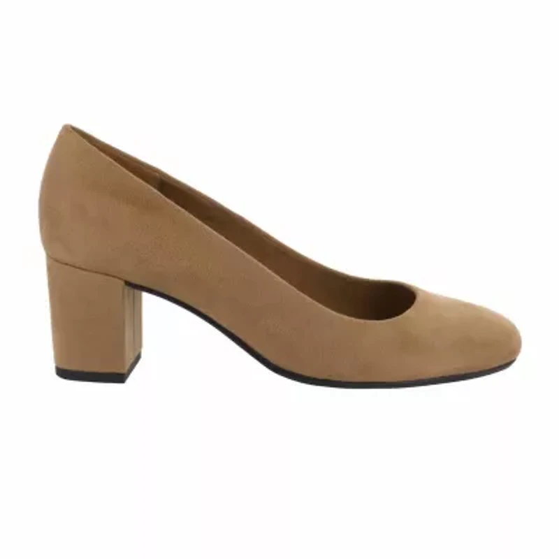 Easy Street Womens Proper Block Heel Pumps
