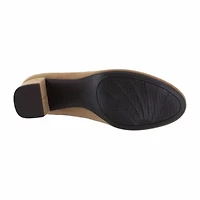 Easy Street Womens Proper Block Heel Pumps