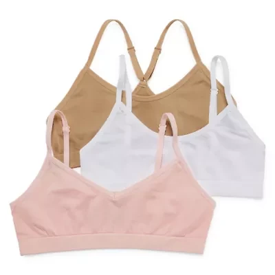 Maidenform Big Kid Girls Multi-Pack 3-pc. Bralette J4378