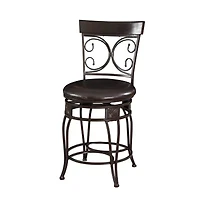 Big and Tall Back to Back Scroll Bar Stool