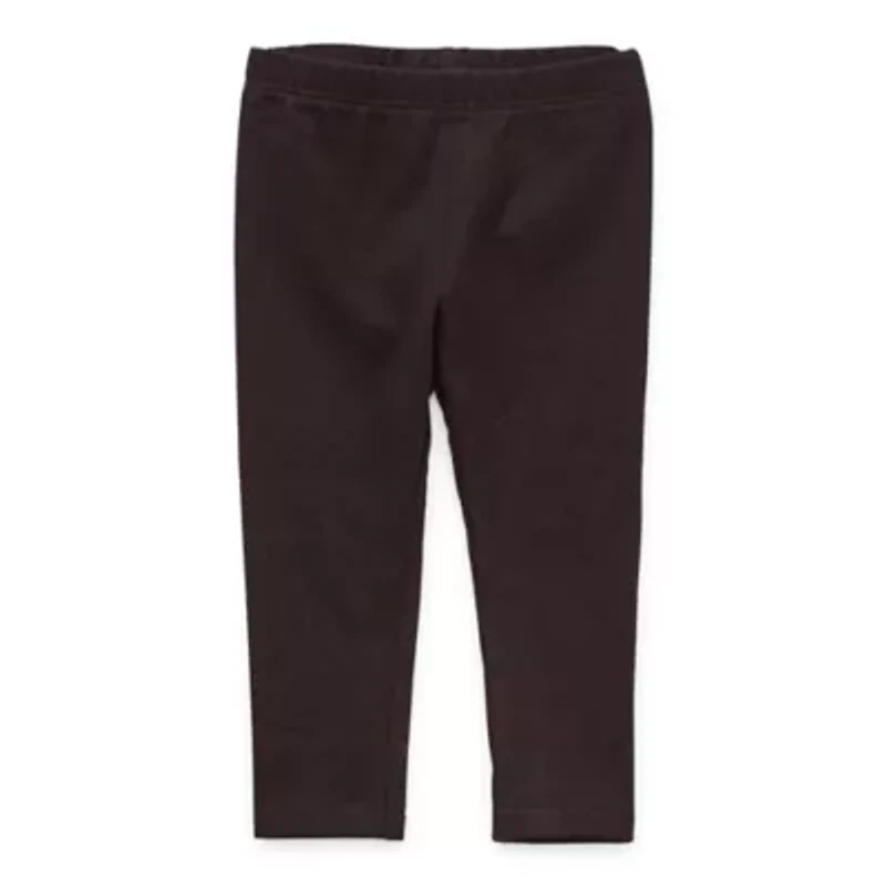Okie Dokie Baby Girls Knit Full Length Leggings