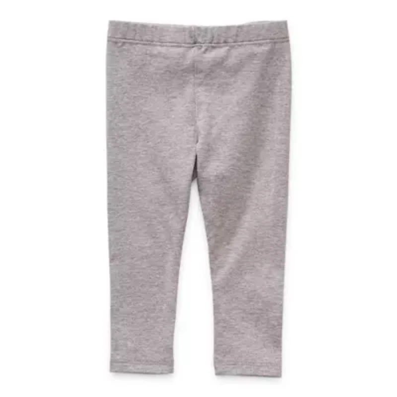 Okie Dokie Baby Girls Knit Full Length Leggings