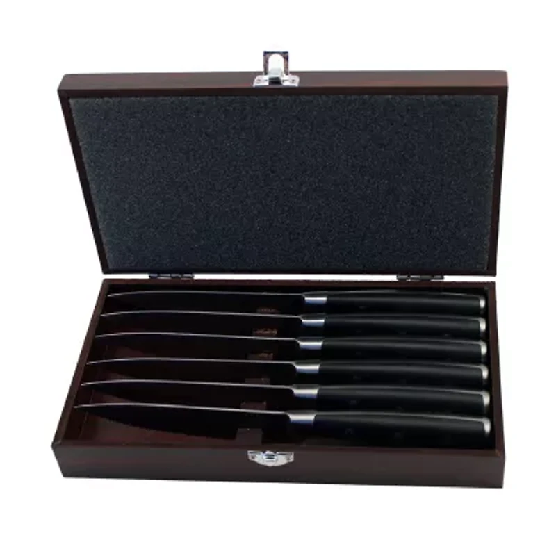 BergHOFF Classico 6-pc Steak Knife Set with Wood Case