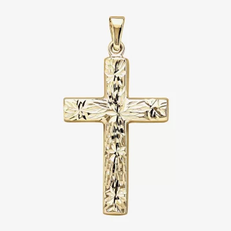 14K Yellow Gold Reversible Cross Charm