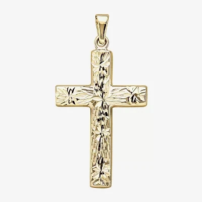 14K Yellow Gold Reversible Cross Charm