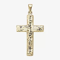 14K Yellow Gold Reversible Cross Charm