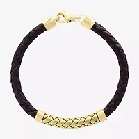 Effy  Mens 14K Gold Over Silver Cord Bracelet