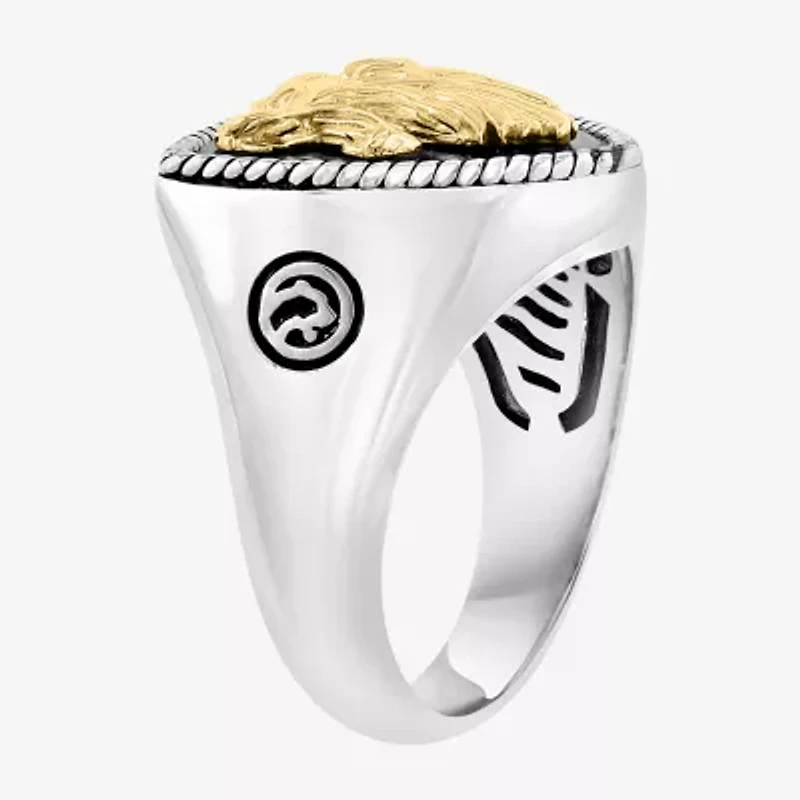 Effy Mens Genuine Black Onyx Sterling Silver Lion Ring