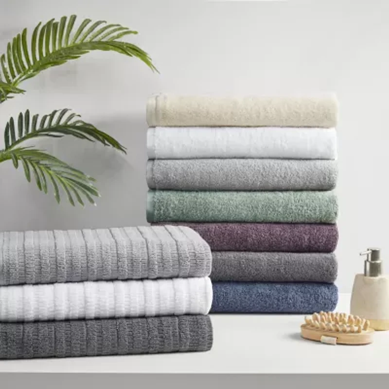 Clean Spaces Aure 100% Cotton Solid 6-pc Antimicrobial Towel Set