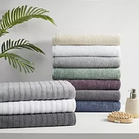Clean Spaces Aure 100% Cotton Solid 6-pc Antimicrobial Towel Set