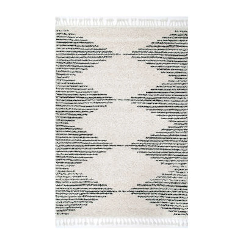 Nuloom Sqbria Striped Indoor Square Area Rug