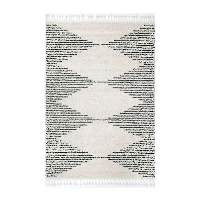 Nuloom Sqbria Striped Indoor Square Area Rug