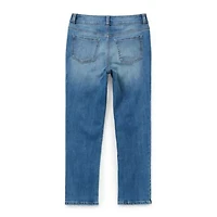 Thereabouts Little & Big Kid Girls Adjustable Waist Stretch Fabric Straight Leg Jean