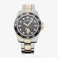 U.S. Polo Assn. Us Polo Assn. Mens Two Tone Strap Watch Usc80726jc