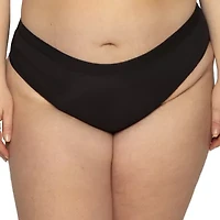 Curvy Couture Silky Smooth High Cut Brief Panty - 1364