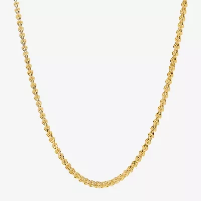 Womens 14K Gold 18 Inch Link Necklace