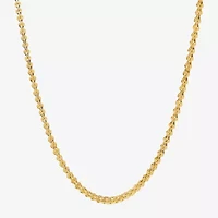 Womens 14K Gold Inch Link Necklace