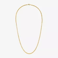 Womens 14K Gold Inch Link Necklace