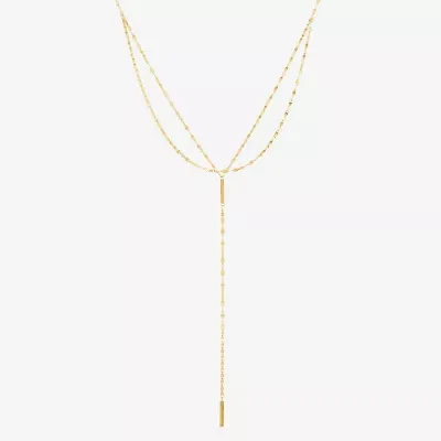 Womens 14K Gold 18 Inch Beaded Necklace