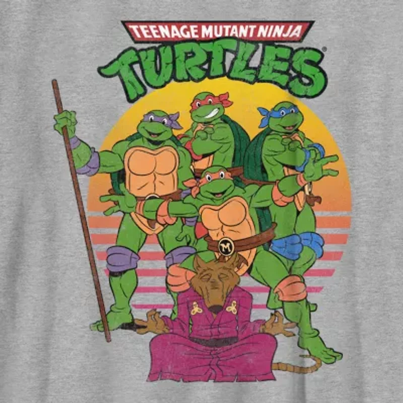 Little & Big Kid Boys Crew Neck Short Sleeve Regular Fit Teenage Mutant Ninja Turtles Graphic T-Shirt
