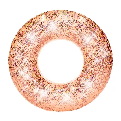PoolCandy Rose Gold Glitter Pool Tube Jumbo 48IN