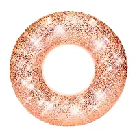 PoolCandy Rose Gold Glitter Pool Tube Jumbo 48IN
