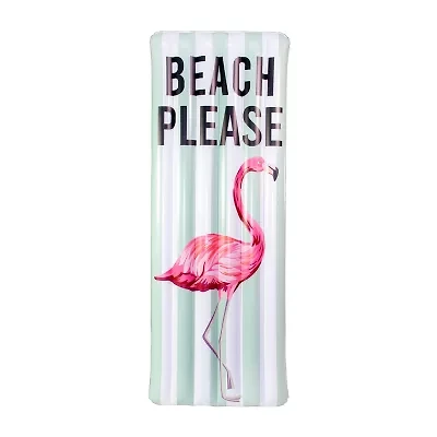 PoolCandy Deluxe Pool Raft 74IN X 30IN Beach Please