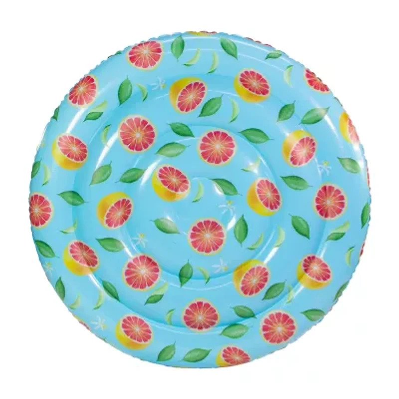 PoolCandy Giant Grapefruit Print 60IN Island Float