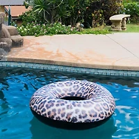 PoolCandy Leopard Print Jumbo 48IN Pool Tube