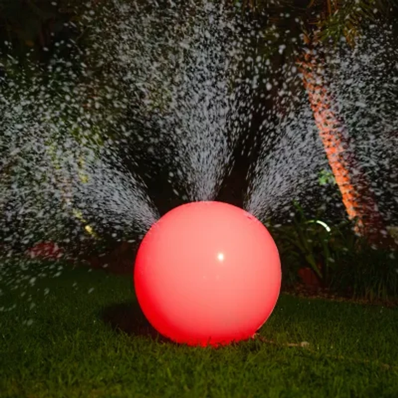 PoolCandy Illuminated Color Changing Beach Ball Sprinkler