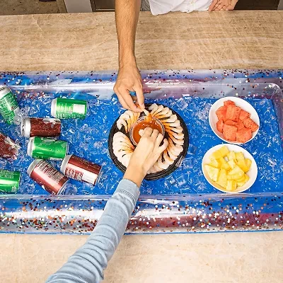 PoolCandy Stars & Stripes Glitter Buffet Cooler