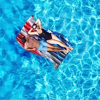 PoolCandy Stars & Stripes Waving Deluxe 2 Person Raft