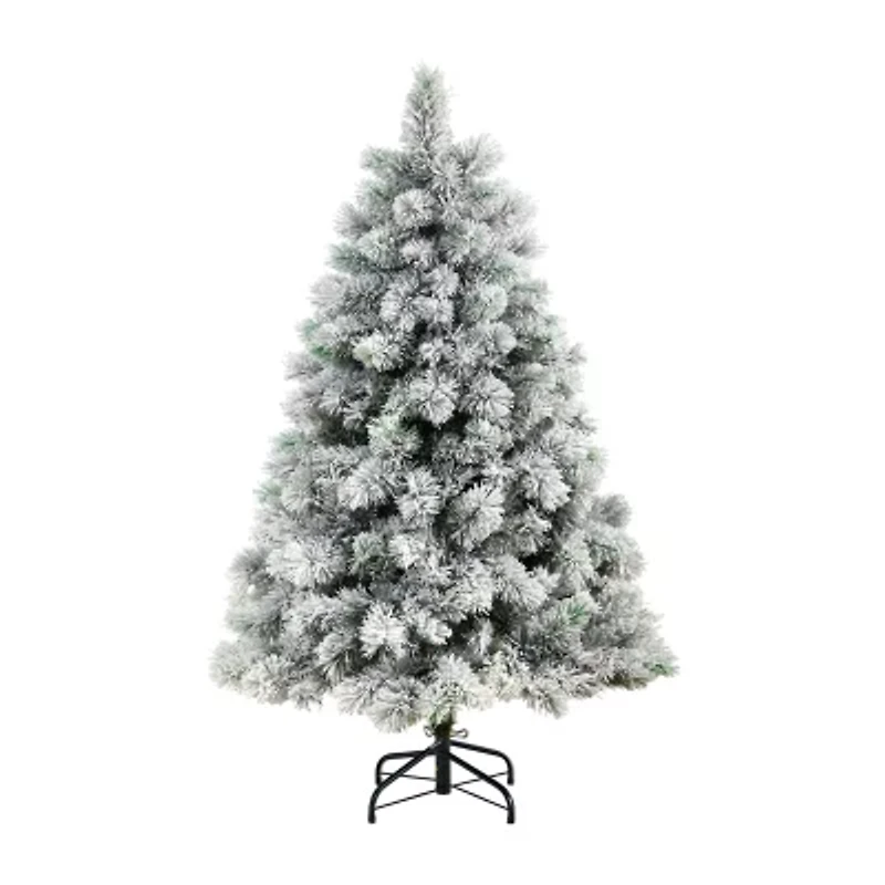 Nearly Natural Faux 5 Foot Pre-Lit Pine Christmas Tree
