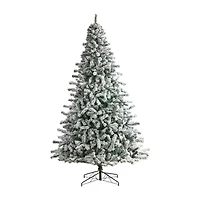 Nearly Natural Faux Green 10 Foot Pre-Lit Spruce Christmas Tree