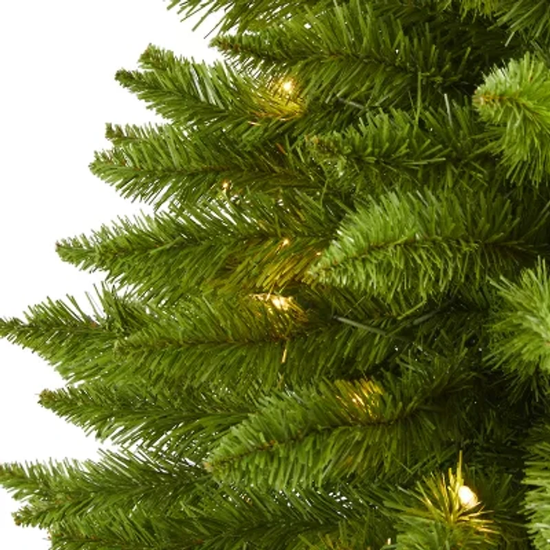 Nearly Natural Providence Faux 3 Foot Pre-Lit Pine Christmas Tree
