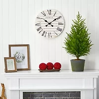 Nearly Natural Norfolk Island Faux 3 Foot Pine Christmas Tree