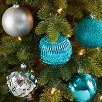Nearly Natural Shatterproof Tree Blue Set 40-pc. Christmas Ornament