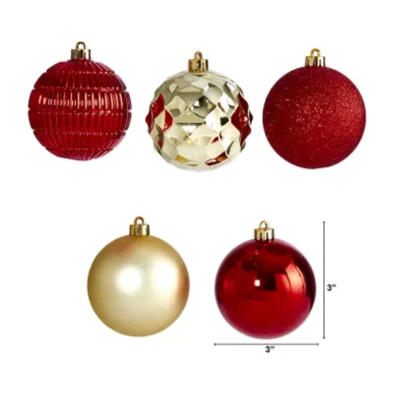 Nearly Natural Shatterproof Tree Gold Box -pc. Christmas Ornament