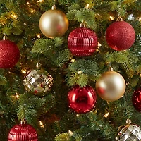 Nearly Natural Shatterproof Tree Gold Box -pc. Christmas Ornament