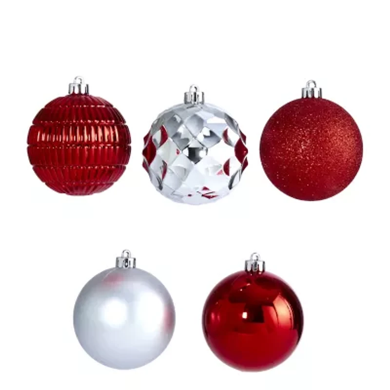 Nearly Natural Shatterproof Tree Red Box 40-pc. Christmas Ornament